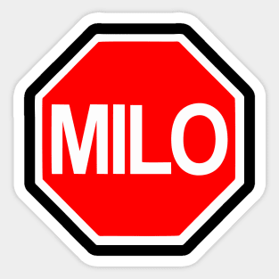 Milo Murphy's Law Stop Sign Sticker